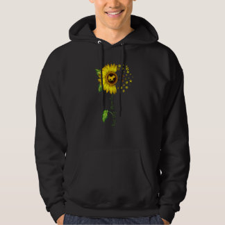 Veste À Capuche Fleur de soleil féminine Meilleur chien Maman Jama