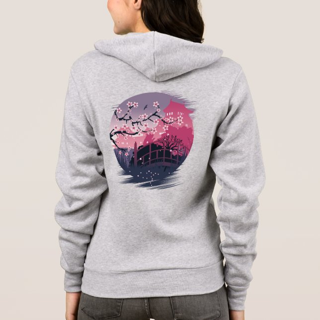 Veste À Capuche Fleur foncée (Dos)