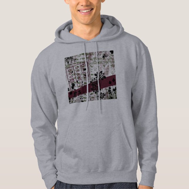 Veste À Capuche Fleurs affligées (Devant)
