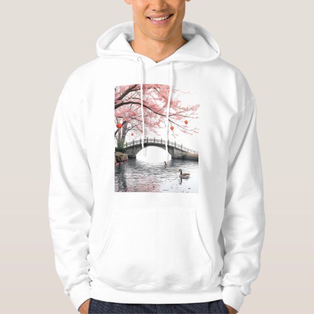 Veste À Capuche Fleurs de cerisier (Devant)