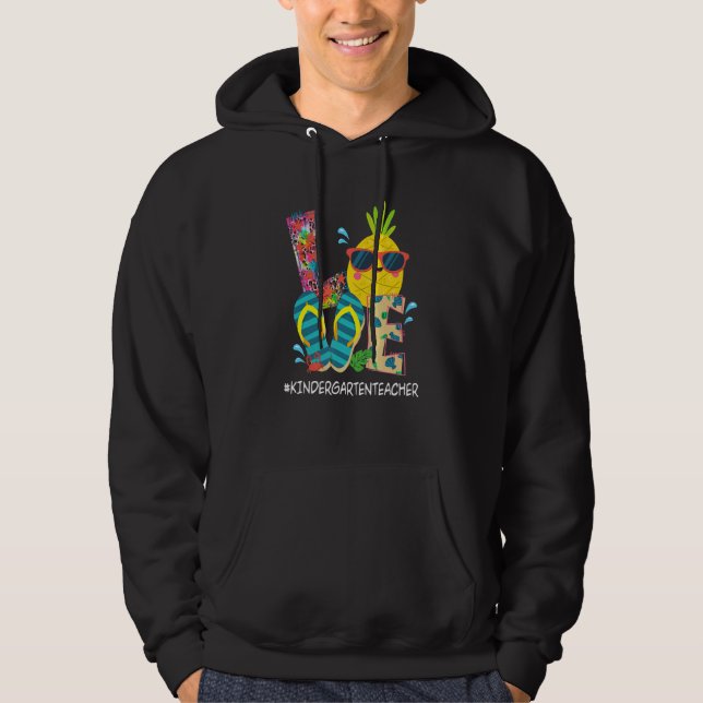 Veste À Capuche Flip Flops Plage Ananas Vacances été Love Ki (Devant)