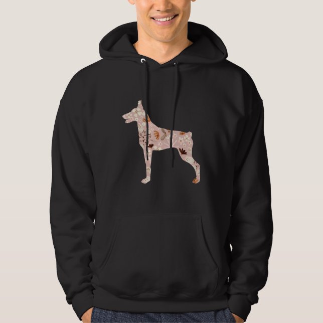 Veste À Capuche Floral Doberman 514 (Devant)