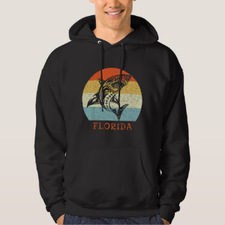 Veste À Capuche Floride Vintage Retro Vacances Requin