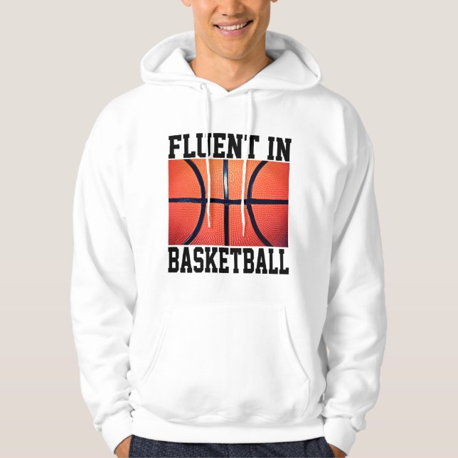 Veste À Capuche Fluent Dans Le Basket-Ball Drôle (Devant)