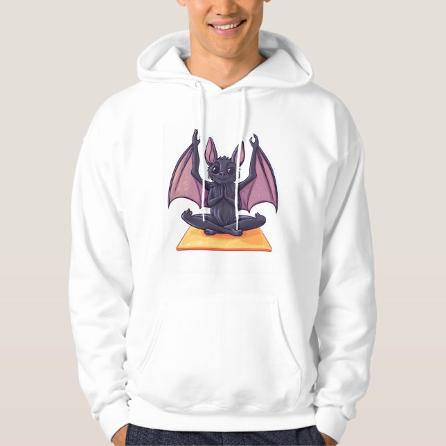Veste À Capuche Flux de yoga de chauve-souris (Devant)