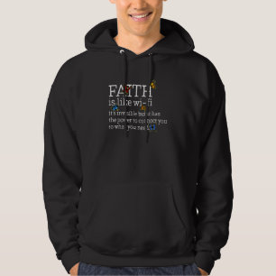Veste À Capuche Foi comme Wi-Fi chrétien Mère religieuse Père