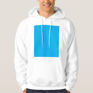 Veste À Capuche Fond uni bleu cyan Style minimaliste d'été