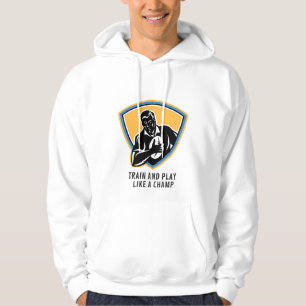 Veste À Capuche Football noir et jaune