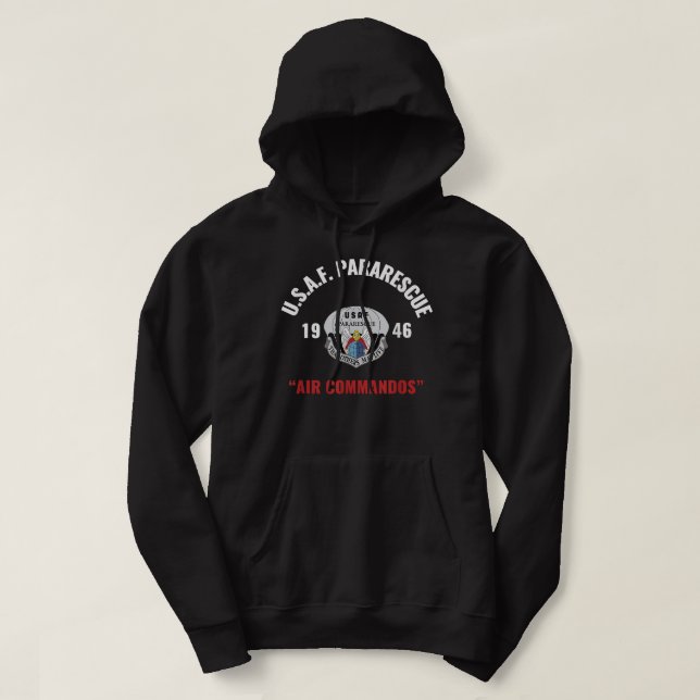 Veste À Capuche Force aérienne Pararescue PJ T Shirt (Design devant)