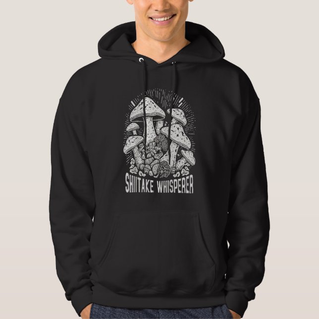 Veste À Capuche Forêt de champignons Shiitake Fungi Shiitake Moral (Devant)