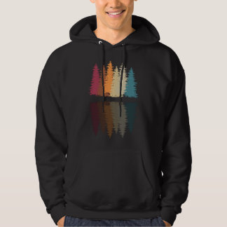 Veste À Capuche Forêt Faune Flore Nature Arbres Rétro