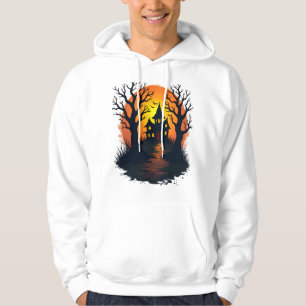 Veste À Capuche Forêt Hantée � T-shirt de la nature effrayante d'H