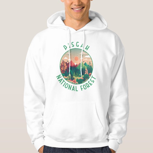 Veste À Capuche Forêt nationale de Pisgah Cercle perturbé (Devant)