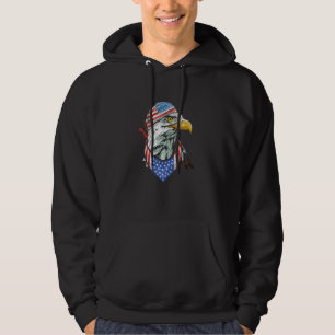 Veste À Capuche Forme d'aigle Forme de drapeau américain Amérique