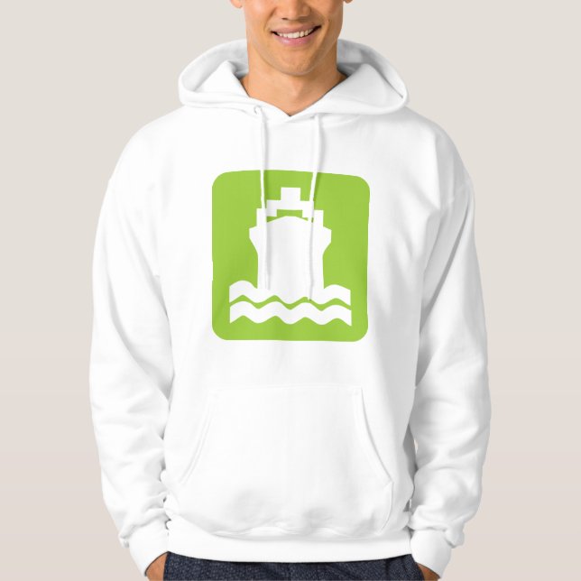 Veste À Capuche Forme du navire - Martian Green (Devant)