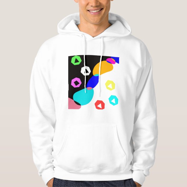Veste À Capuche Formes colorées (Devant)