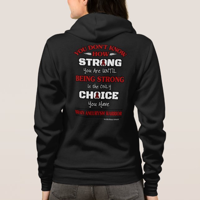 Veste À Capuche Forte/Choix...Aneurysme cérébral (Dos)