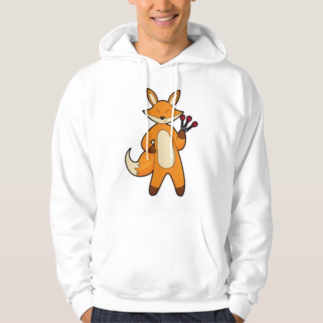 Veste À Capuche Fox en Dart player avec Darts (Devant)