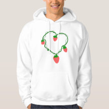 Fraise de vigne en forme de cœur, design botanique