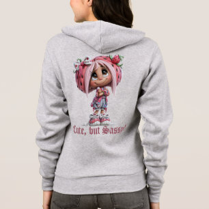 Veste À Capuche Fraise Sassy Personnalisée
