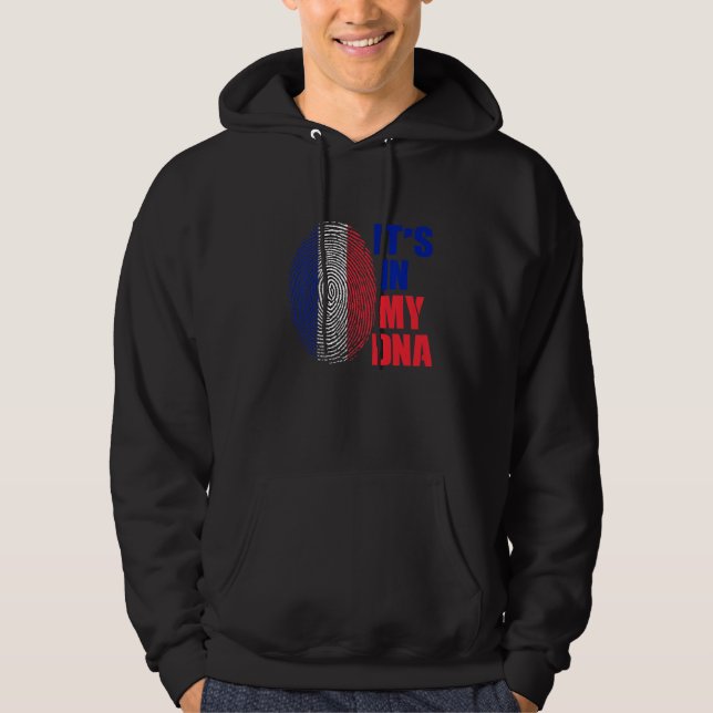 Veste À Capuche France Drapeau Français Paris Parents Français Gui (Devant)
