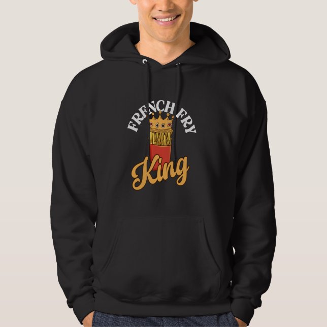 Veste À Capuche France Fry King Pommes Fries (Devant)