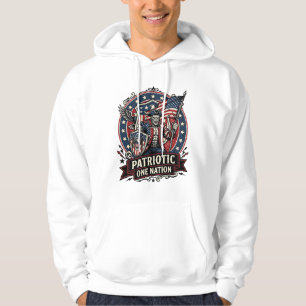 Veste À Capuche Frankenstein patriotique brute de liberté Monstre