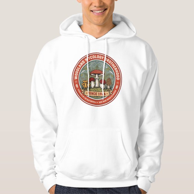 Veste À Capuche Fraternité de mycologie forestière (Devant)