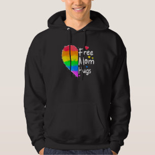 Veste À Capuche Free Mom Hugs Gay pride Lgbt Daisy Rainbow Flower