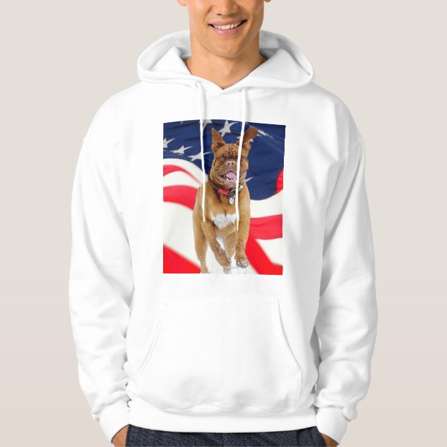 Veste À Capuche French Mastiff American Pride (Devant)