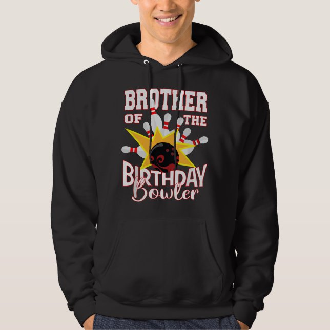 Veste À Capuche Frère de l'enfant qui fête son anniversaire au bow (Devant)