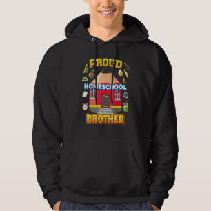 Veste À Capuche Frère fier de l'enseignement à domicile Papa Maman