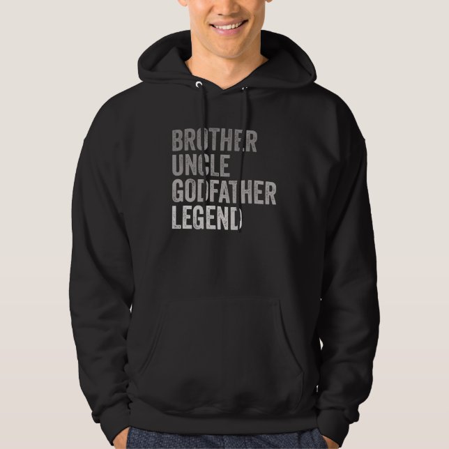 Veste À Capuche Frère oncle Godfather Légende (Devant)