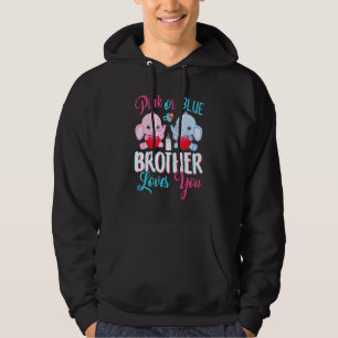 Veste À Capuche Frère rose ou bleu t'aime les éléphants bébé sexe