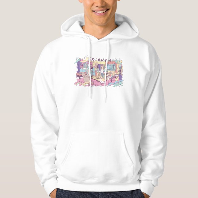 Veste À Capuche FRIENDS™ | Dessin animé d'appartement (Devant)
