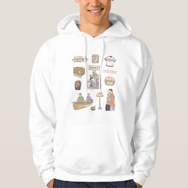 Veste À Capuche FRIENDS™ | Icônes de dessin animé (Devant)