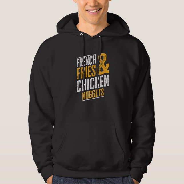 Veste À Capuche Fries Françaises Et Nuggets De Poulet (Devant)