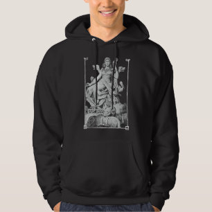Veste À Capuche Frigga sur le Trône Normandes Viking Mythologie Di
