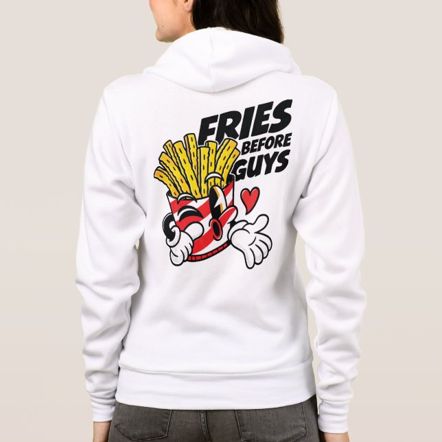 Veste À Capuche Frites avant les mecs – Frites françaises de dessi (Dos)
