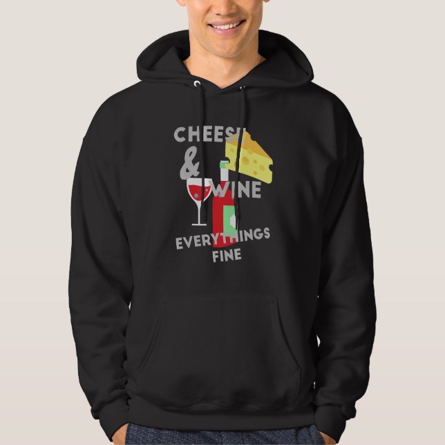 Veste À Capuche Fromage Et Vin Tout Fromage Fin (Devant)