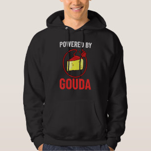 Veste À Capuche Fromage Gouda fumé Queso Slices déchiquetés Funny_