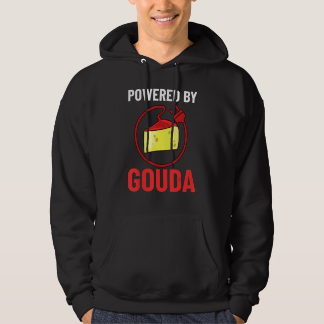 Veste À Capuche Fromage Gouda fumé Queso Slices déchiquetés Funny_ (Devant)