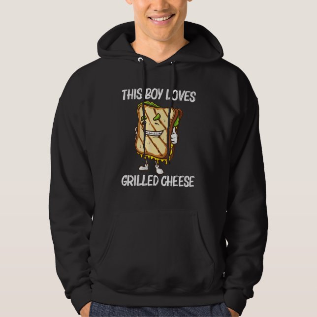 Veste À Capuche Fromage Grillé cool Art Pour Garçons Enfants Sandw (Devant)