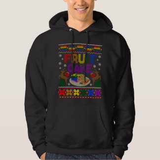 Veste À Capuche Fruit Gâteau drôle Gay moche de Noël LGBT S