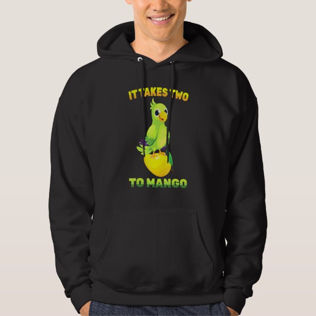 Veste À Capuche Fruit - Il Faut Deux À Mango - Oiseau De Perroquet (Devant)