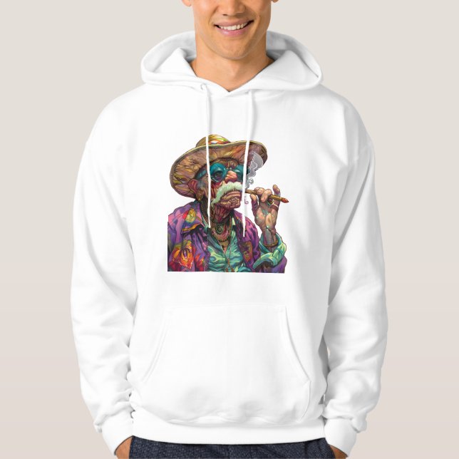 Veste À Capuche Fumée et sagesse (Devant)