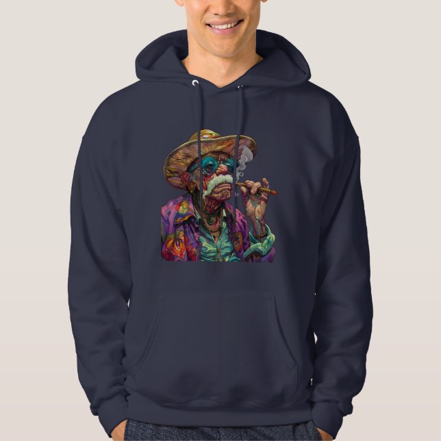 Veste À Capuche Fumée et sagesse (Devant)
