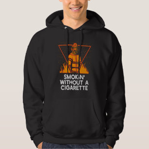 Veste À Capuche Fumer sans cigarette Humour de pompier Pompiers