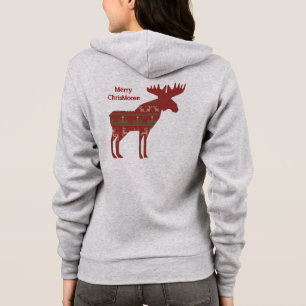Veste À Capuche Fun Christmas Moose in Sweet Design Chrismoose h