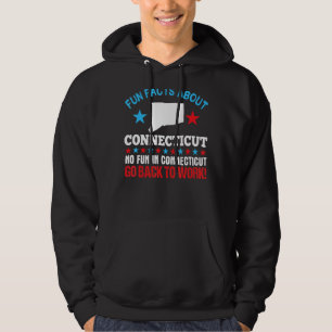 Veste À Capuche Fun Facts About Connecticut No Fun Retourner Au Tr